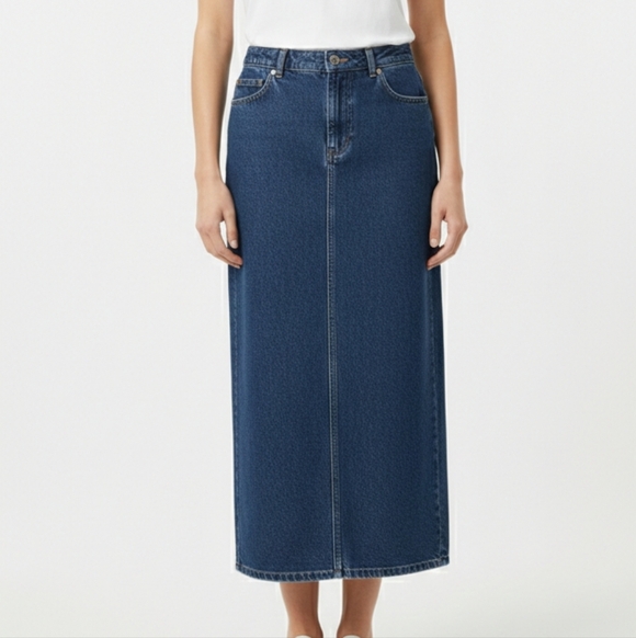 Old Navy Dresses & Skirts - Vintage Old Navy Blue Jeans Denim Maxi Skirt Y2K Preppy Boho 10